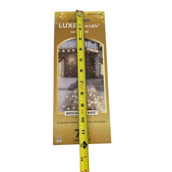 LED Light Show Luxe Sparkle Net Lights Diamond White - Picture 5 of 7